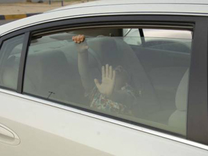  According to informal reports, a two-year-old child was locked in a car, as it had  central locking.  This episode was near the bus stand at Puttur on April 15, Friday.